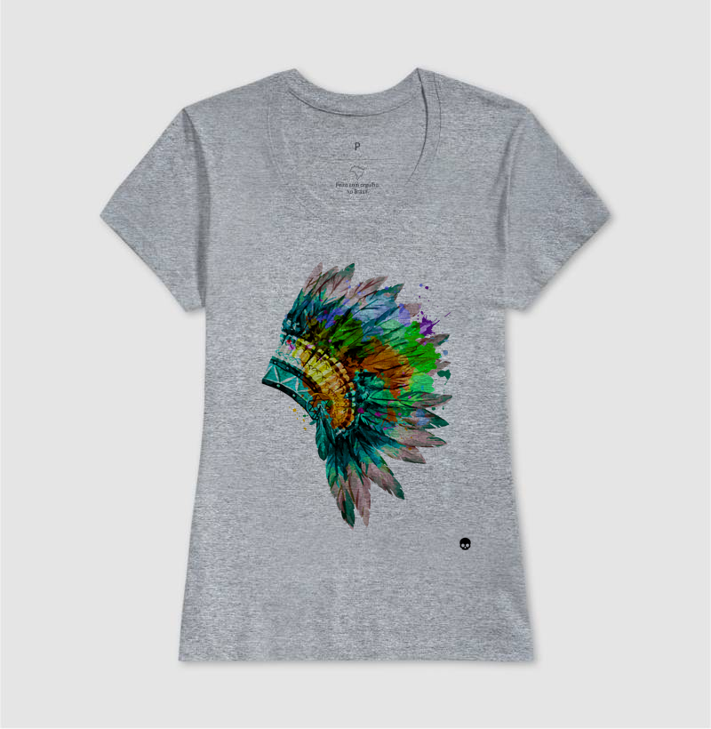 Camiseta Umbanda Cocar Caboclo - Imagem 9