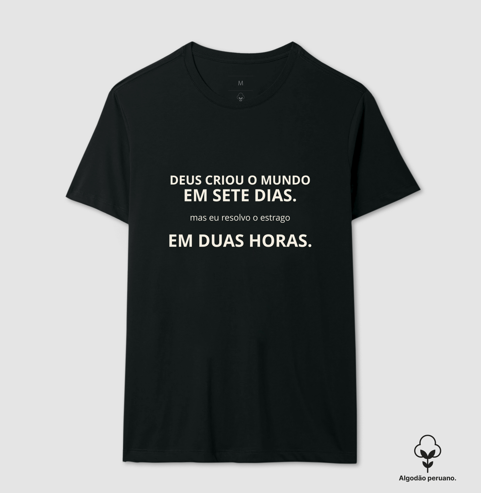 Deus criou o mundo em 2 horas offwhite - Imagem 4
