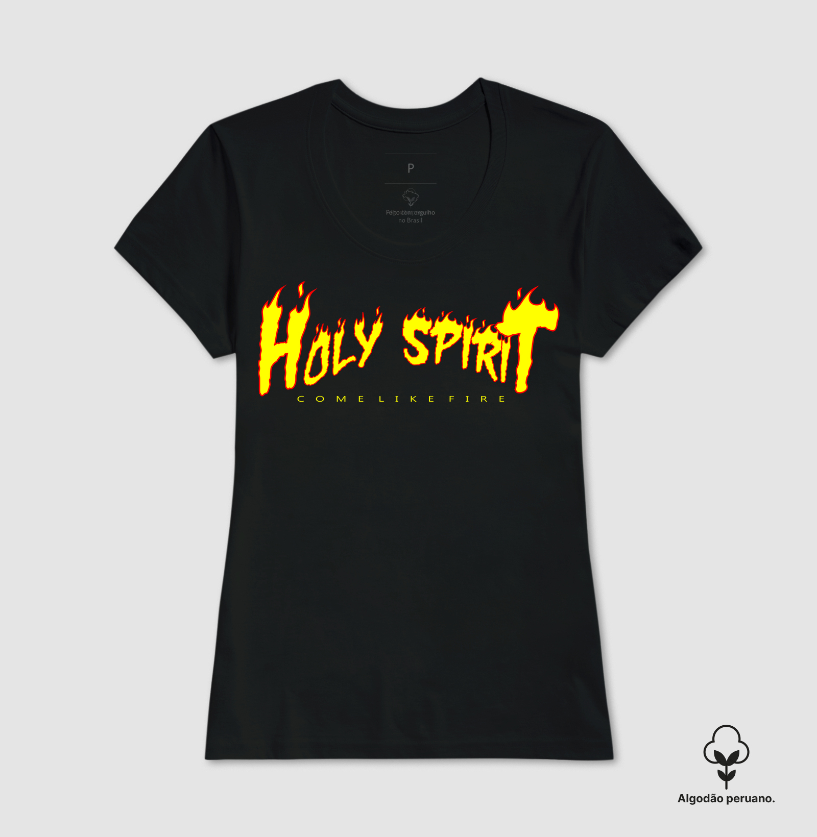 Camiseta Algodão Peruano Cristã Holy Spirit Espírito Santo - Imagem 9