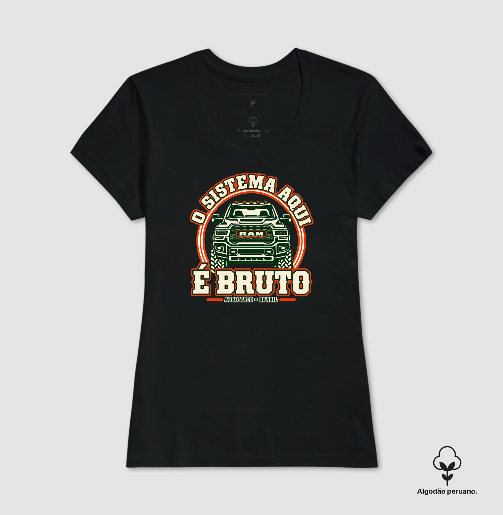 Camiseta O Sistema Aqui é Bruto - Imagem 4