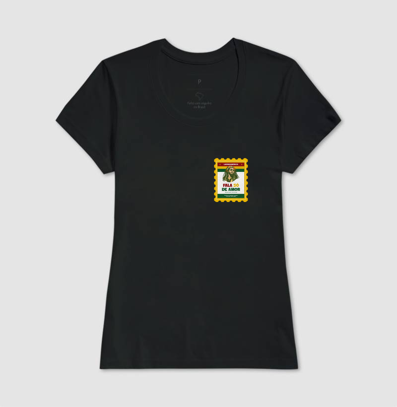 Camiseta Selo Fala só de amor. Coleção Reggae.  Masculino e feminino. Algodão Premium. - Imagem 5