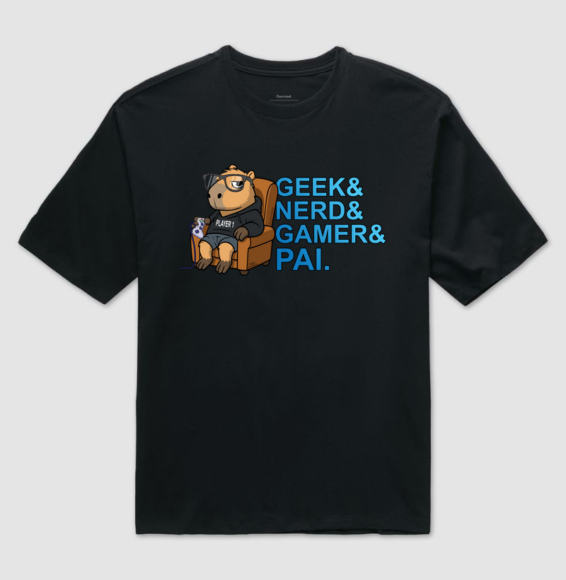 Camiseta Capivara Pai Gamer - Imagem 2
