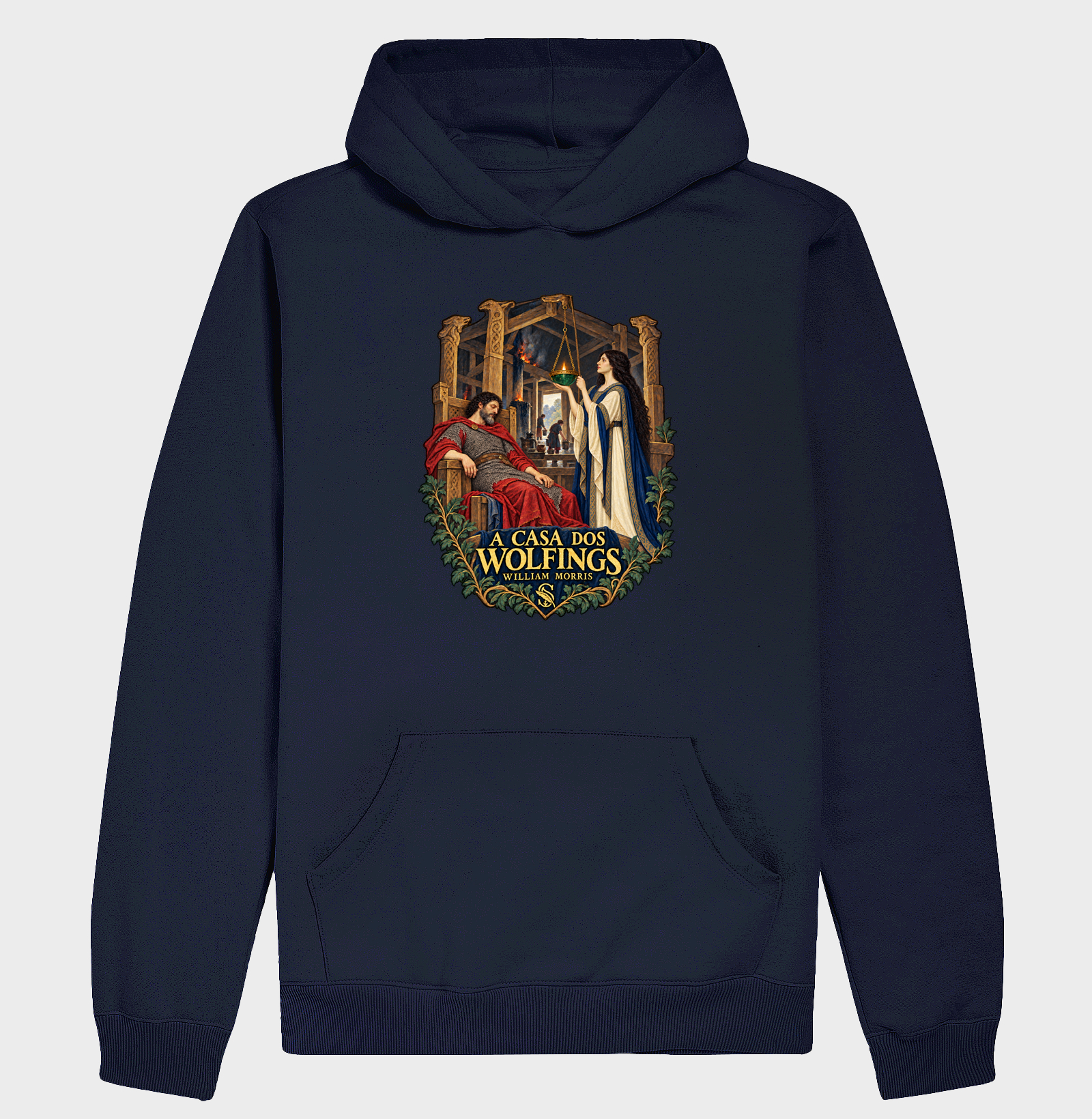 A Casa dos Wolfings — A lâmpada do salão — Hoodie - Imagem 3