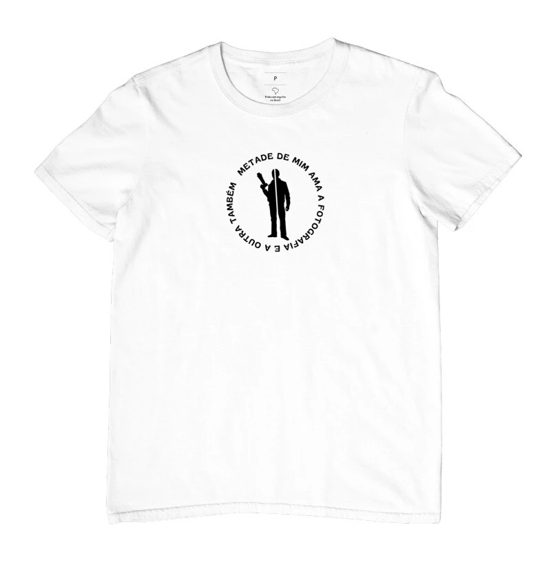 Camiseta metade de min ama a fotografia e a outra também - Imagem 4