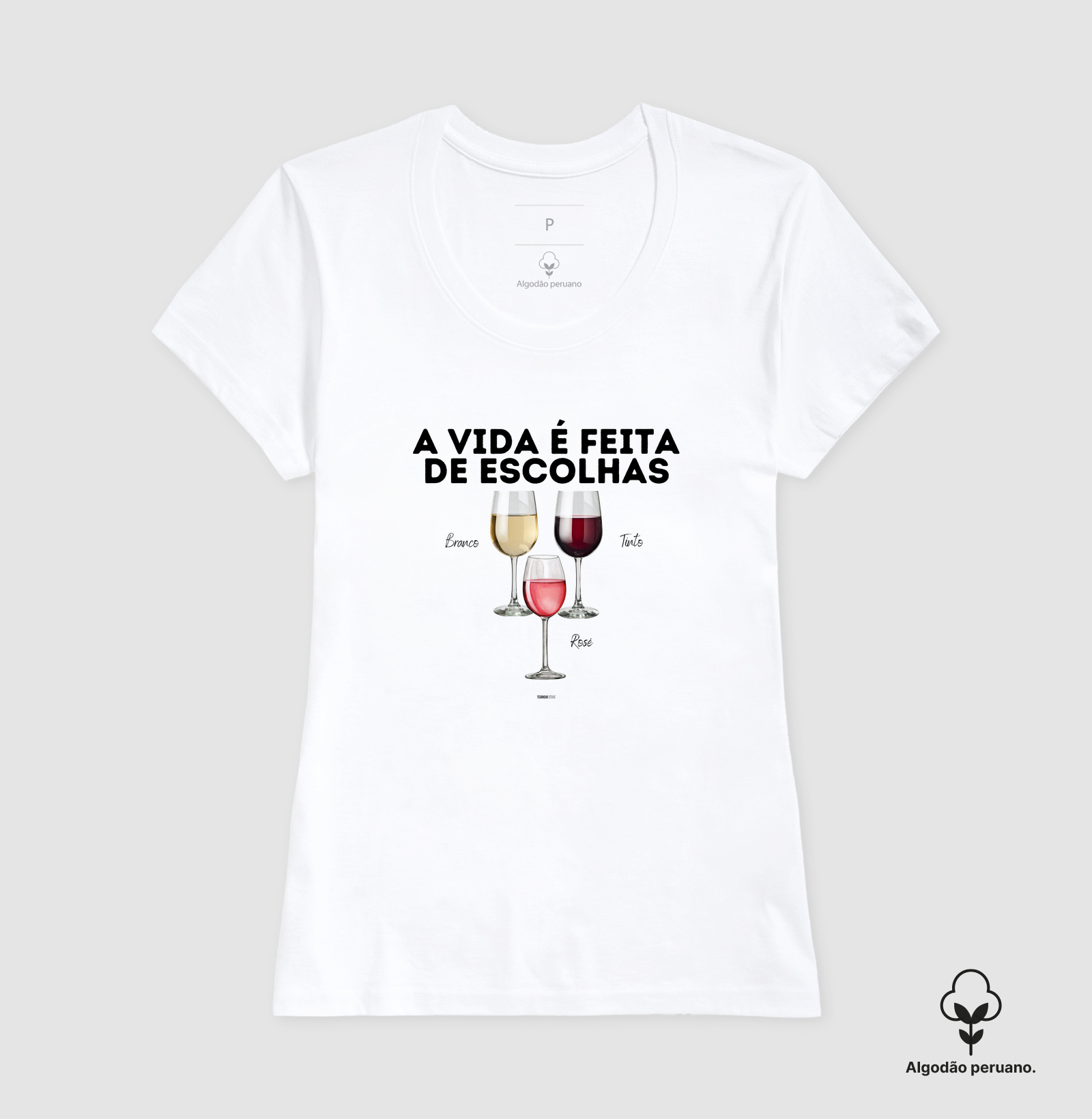 Camiseta Vinho - A Vida é feita de escolhas - Imagem 6