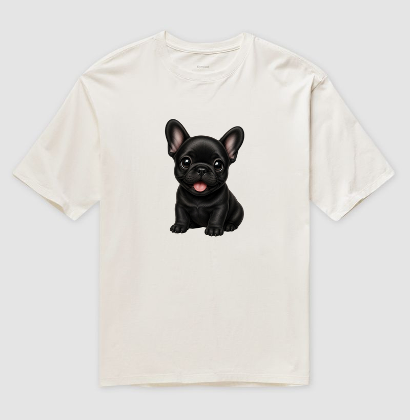Bulldog (Buldogue) Francês Preto - Desenho Animado - Imagem 4
