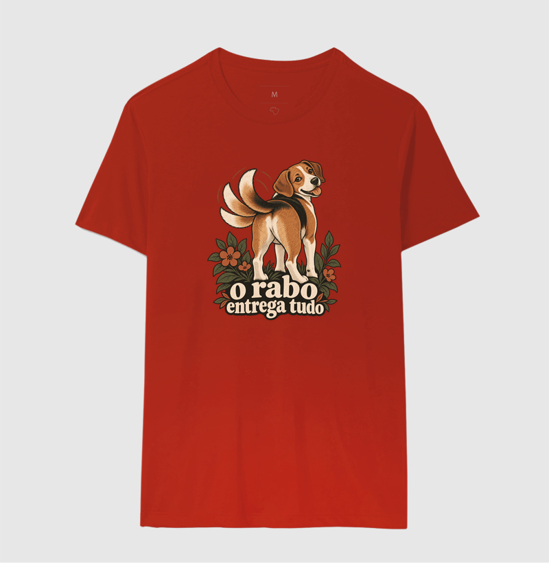 Camiseta Cachorro Humor "o rabo entrega tudo" | Pelo & Pano - Imagem 10