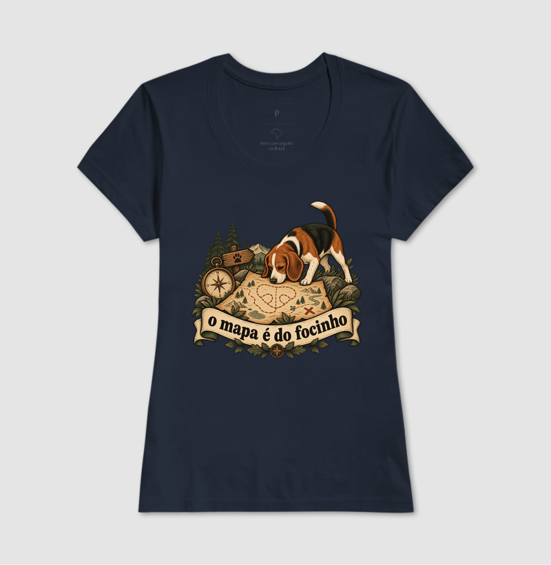 Camiseta Cachorro Aventura "o mapa é do focinho" | Pelo & Pano - Imagem 7