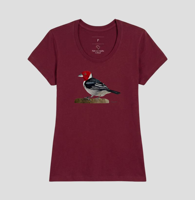 Camiseta Cardeal-do-Nordeste – Aves do Brasil - Imagem 20