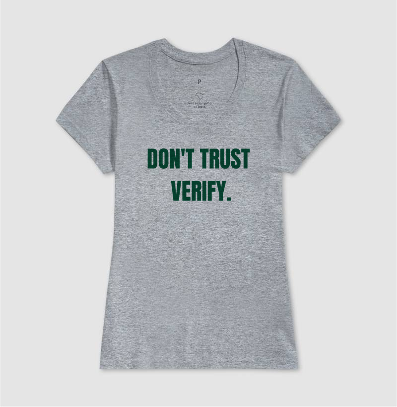 Camiseta Bitcoin Não Confie Verifique - Imagem 11