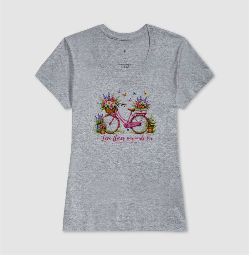 Camiseta Leve flores por onde for - Imagem 9