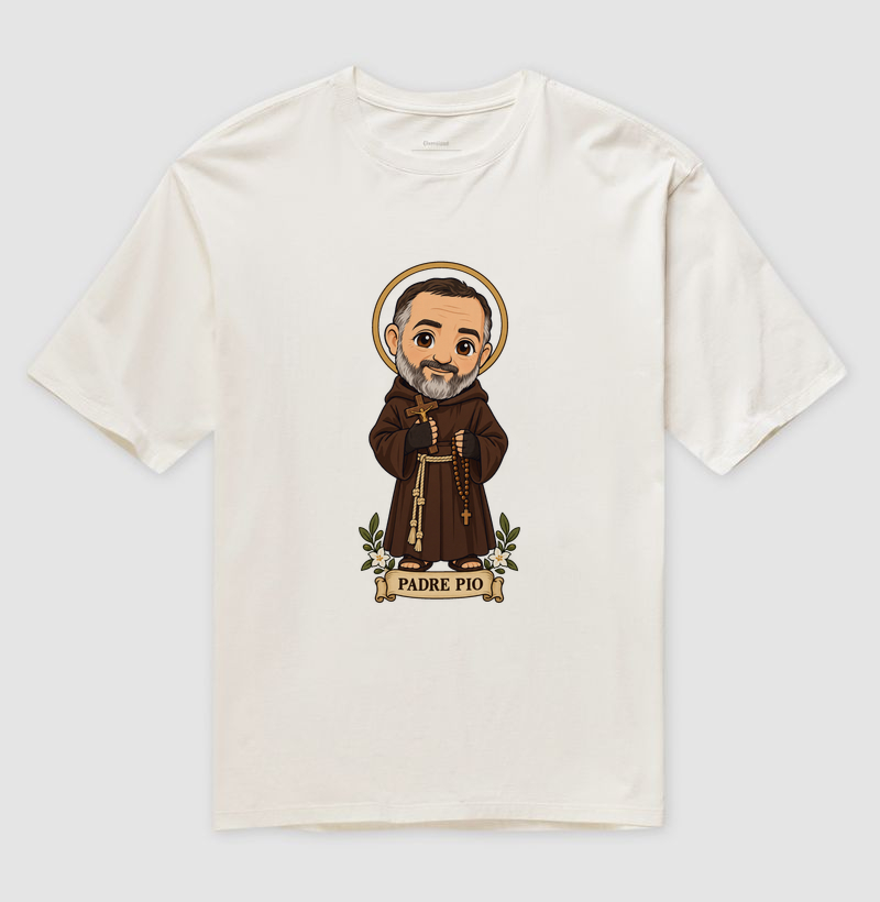Padre Pio estilo chibi - Imagem 4