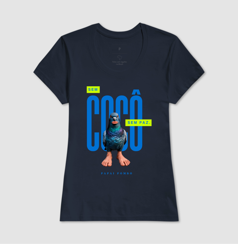 CAMISETA REGULAR SEM COCÔ, SEM PAZ. - Imagem 7