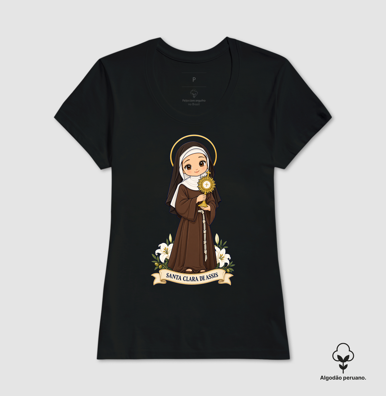 Santa Clara de Assis estilo chibi - Imagem 4