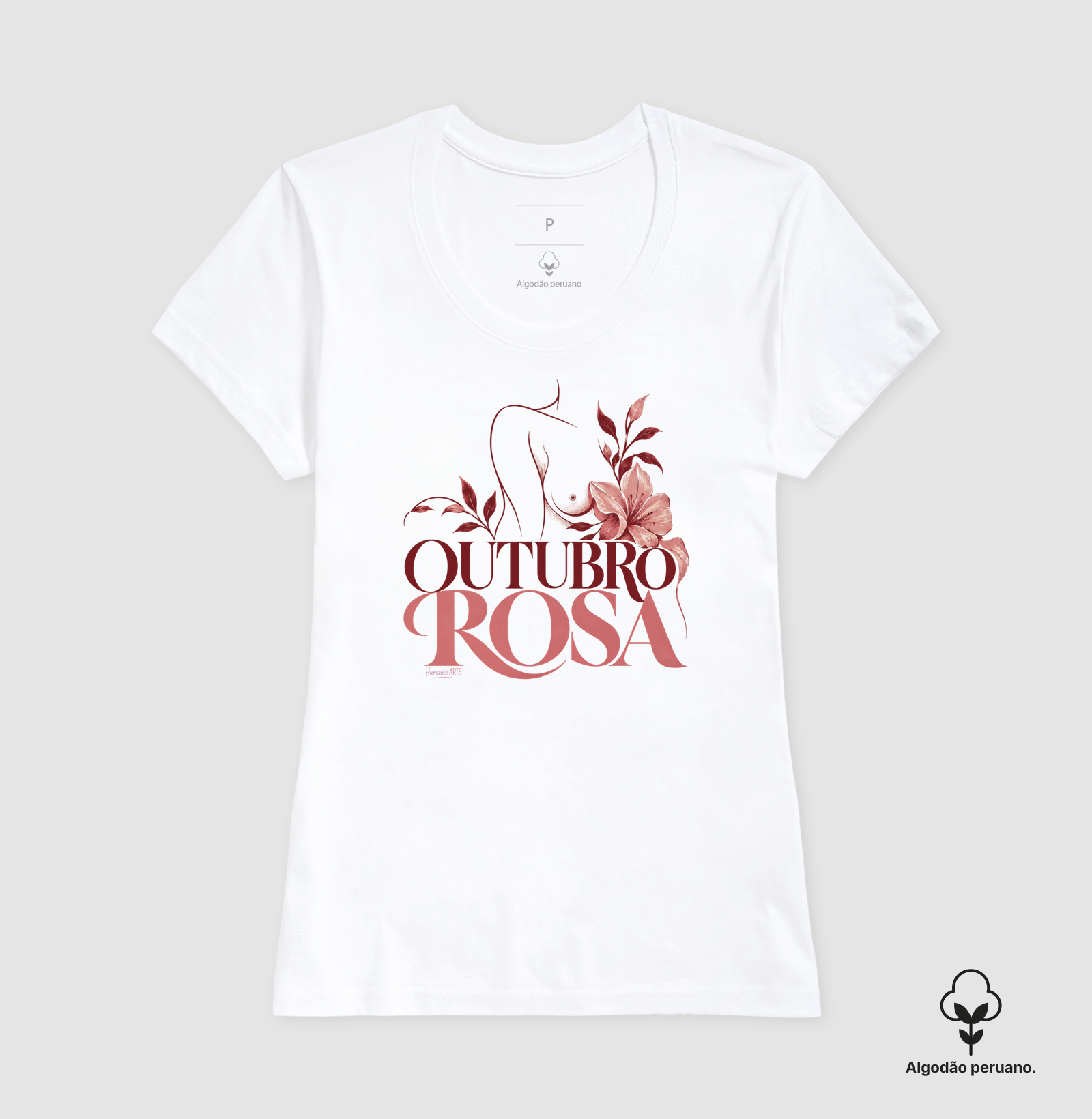Outubro ROSA Algodão Peruano - Imagem 5