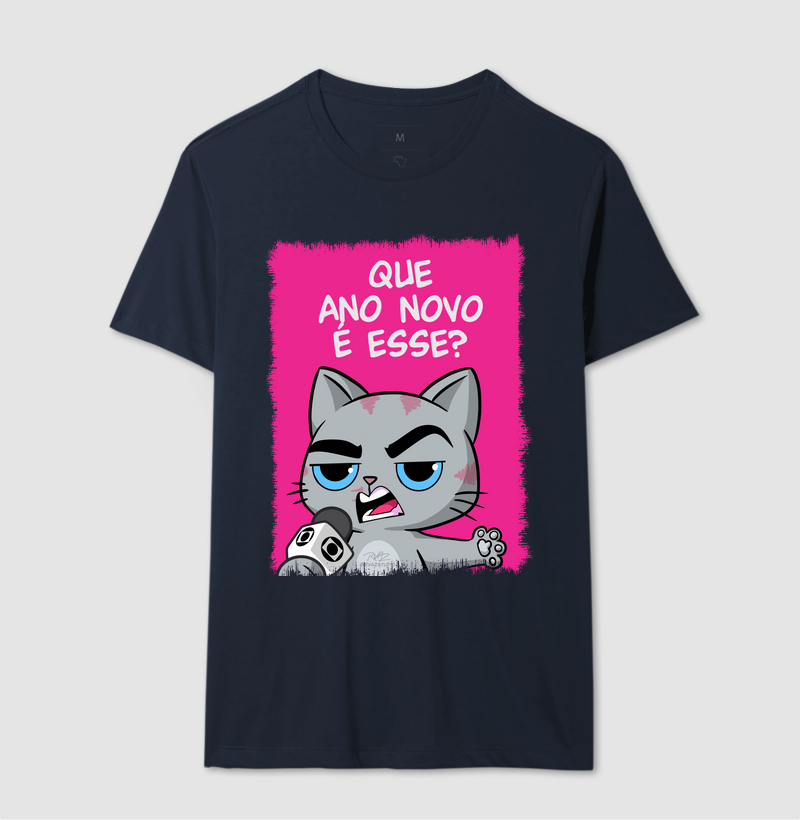 Camiseta Gato Sincero Q Ano Novo é esse? - Imagem 6