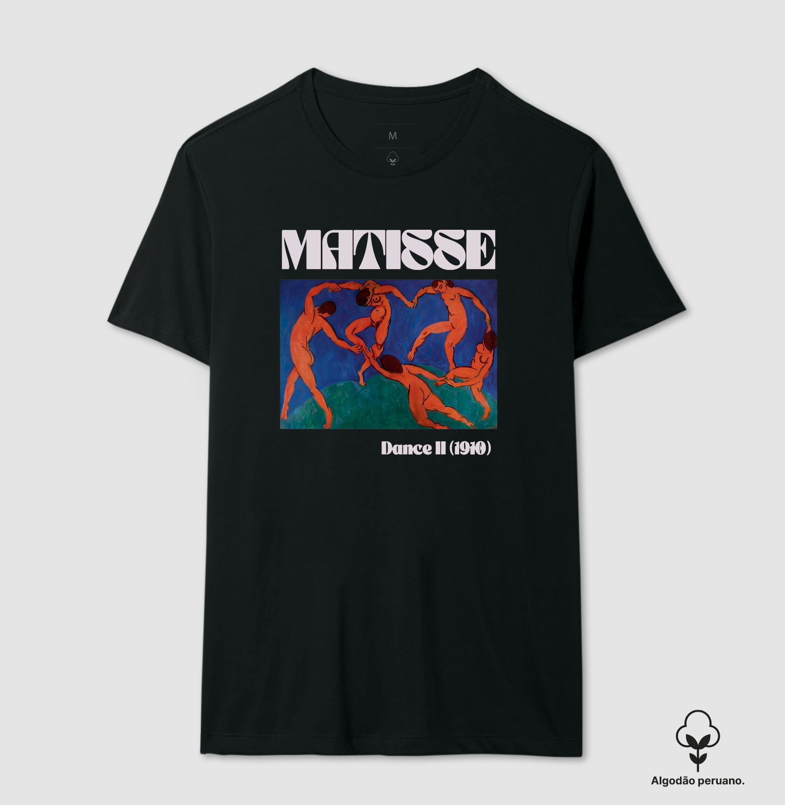 Camiseta Henri Matisse Dance 1910 Unissex Algodão Peruano Premium - Imagem 2