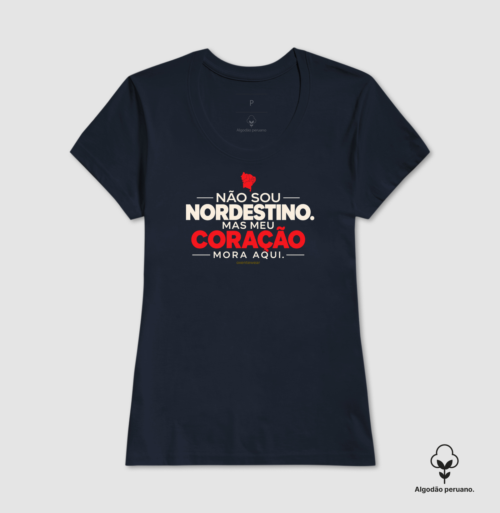 Camiseta Não sou Nordestino mas meu Coração mora aqui (2) |OxenteWear - Imagem 7