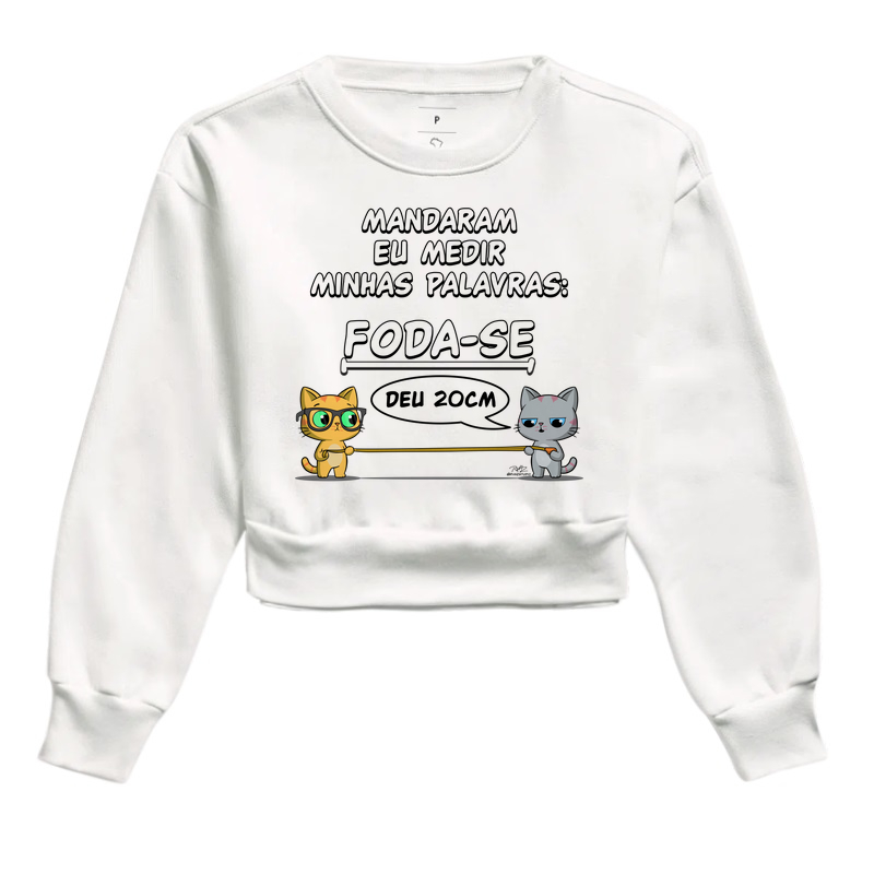 Camiseta Gato Sincero Medir Palavras - Imagem 3