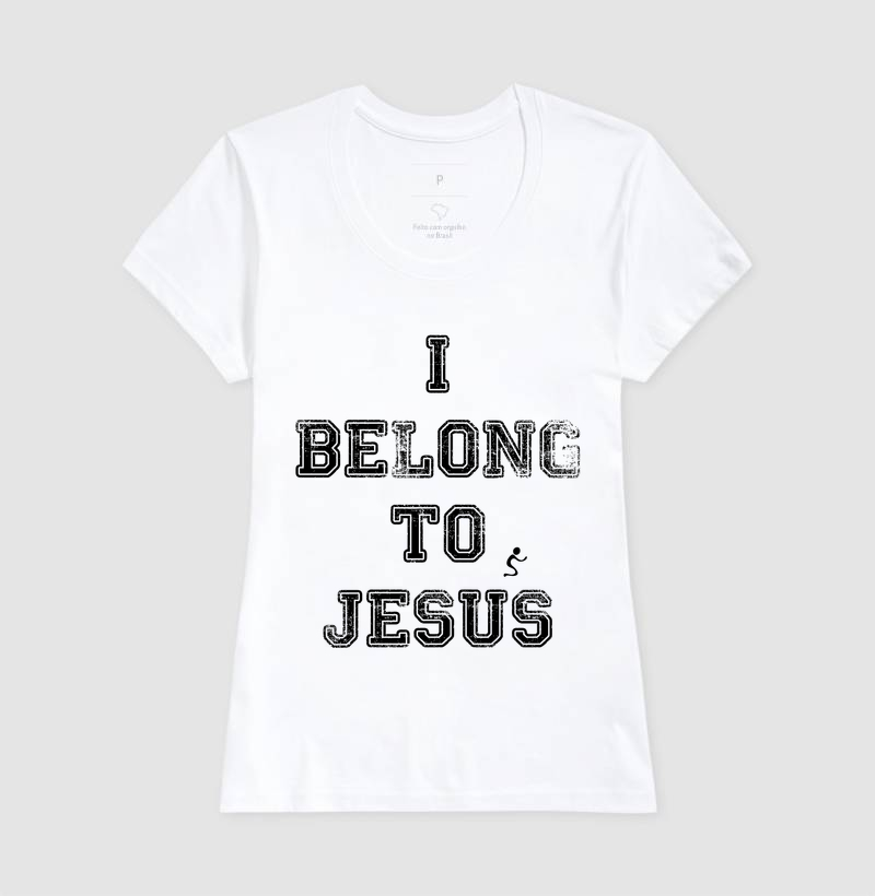 Camiseta Cristã I Belong to Jesus Pertenço a Jesus - Imagem 5
