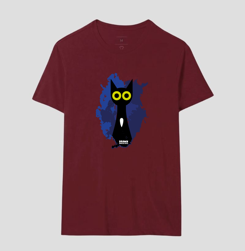 Gato preto com fundo azul - Imagem 20