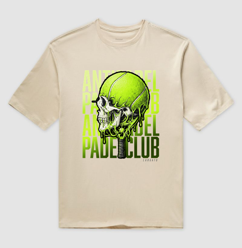 Camiseta Anti-Padel Caveira Verde - Imagem 3
