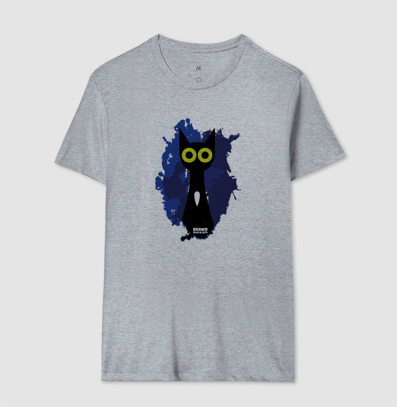 Gato preto com fundo azul - Imagem 10