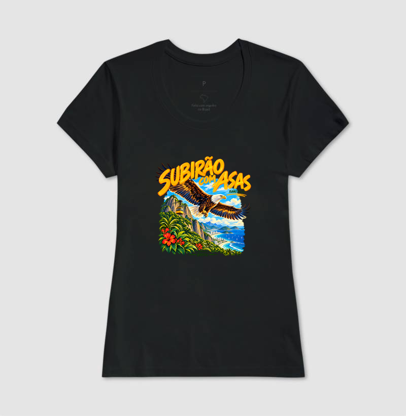 Camiseta Feminina Cristã Subirão com Asas - Imagem 2
