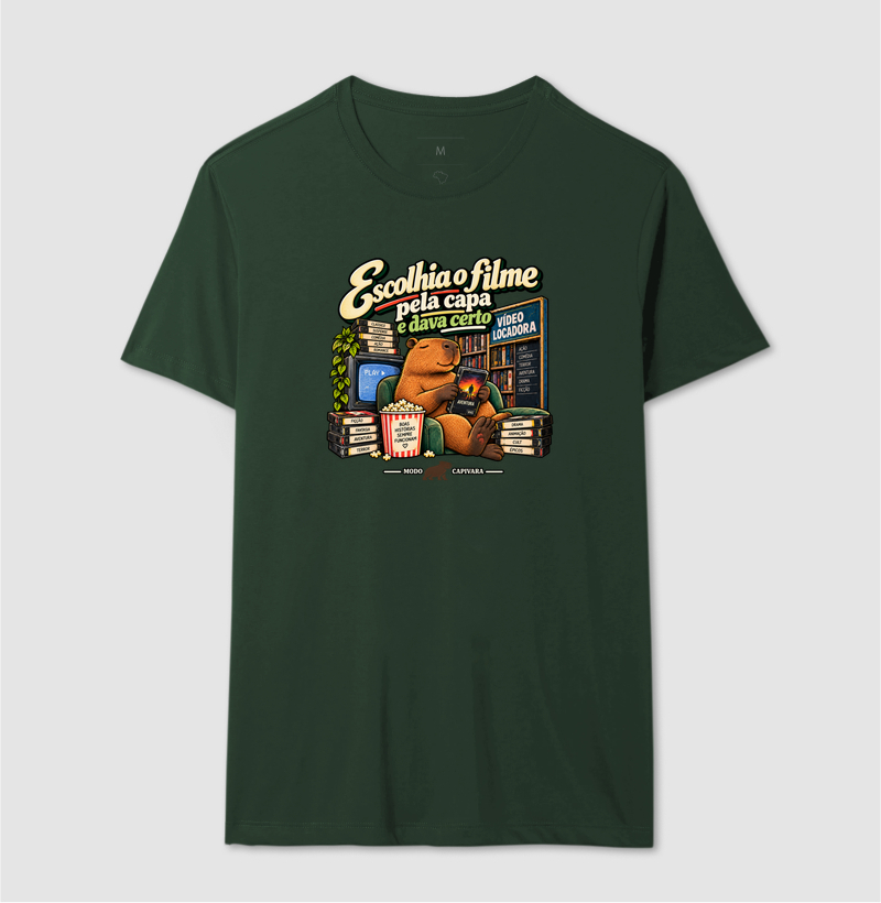 ESCOLHIA O FILME PELA CAPA E DAVA CERTO - Modo capivara - Camiseta - Imagem 14