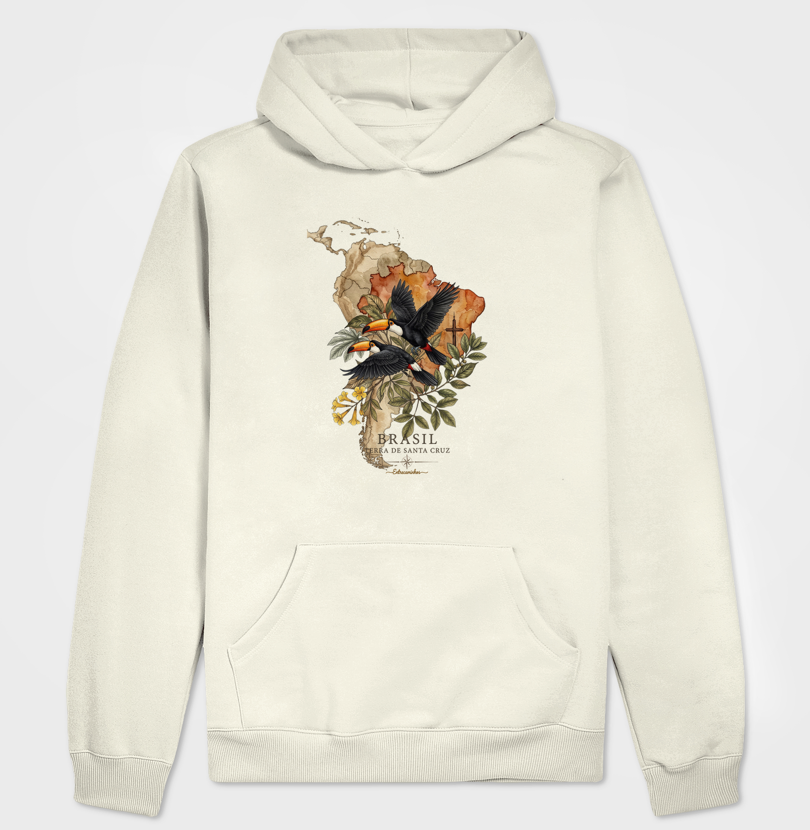 Camiseta Tucanos & Ipê - Brasil Terra de Santa Cruz - Fé, História e Natureza - Imagem 3