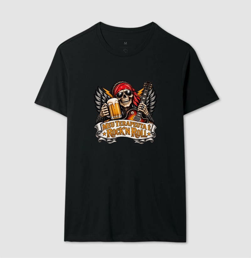 Camiseta "Meu Terapeuta é Rock'N Roll" - Imagem 2