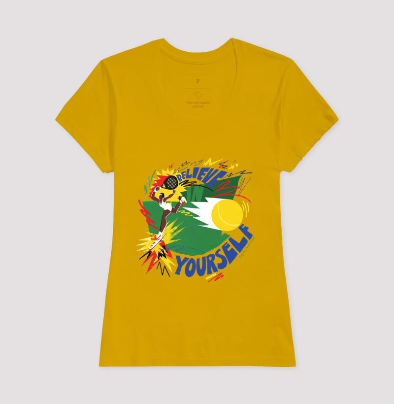 Camiseta Padel Believe In Yourself Retrô - Imagem 7