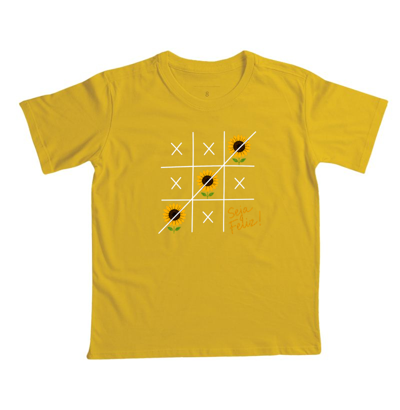 Camiseta Seja Feliz Girassol - Imagem 7