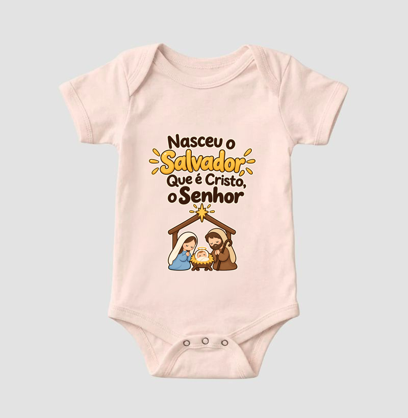 Nasceu o Salvador | Natal Cristão Baby - Imagem 5