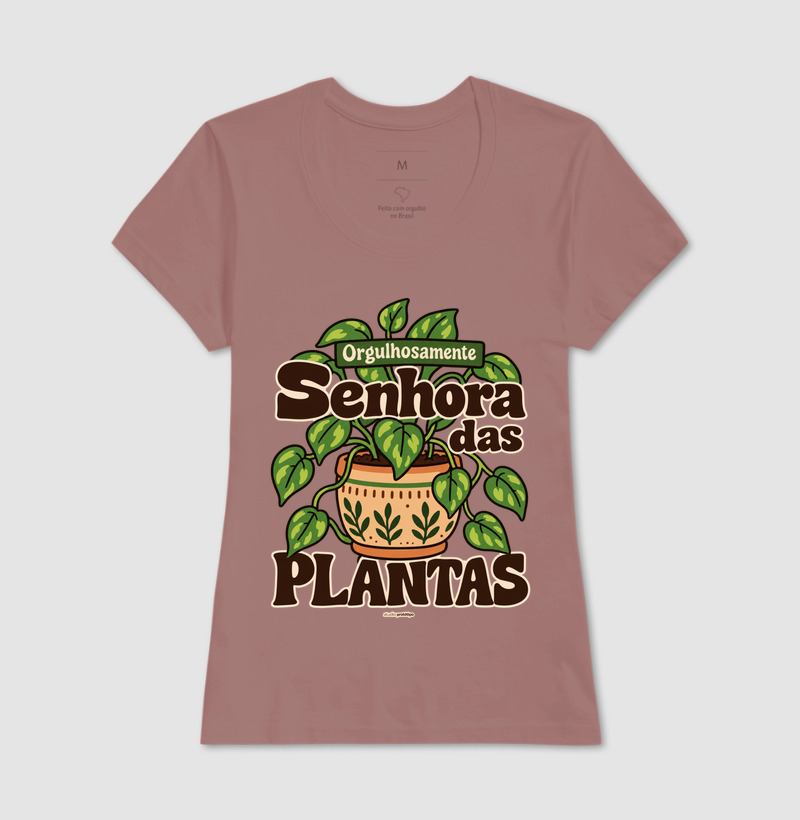 Camiseta Orgulhosamente Senhora das Plantas - Imagem 17