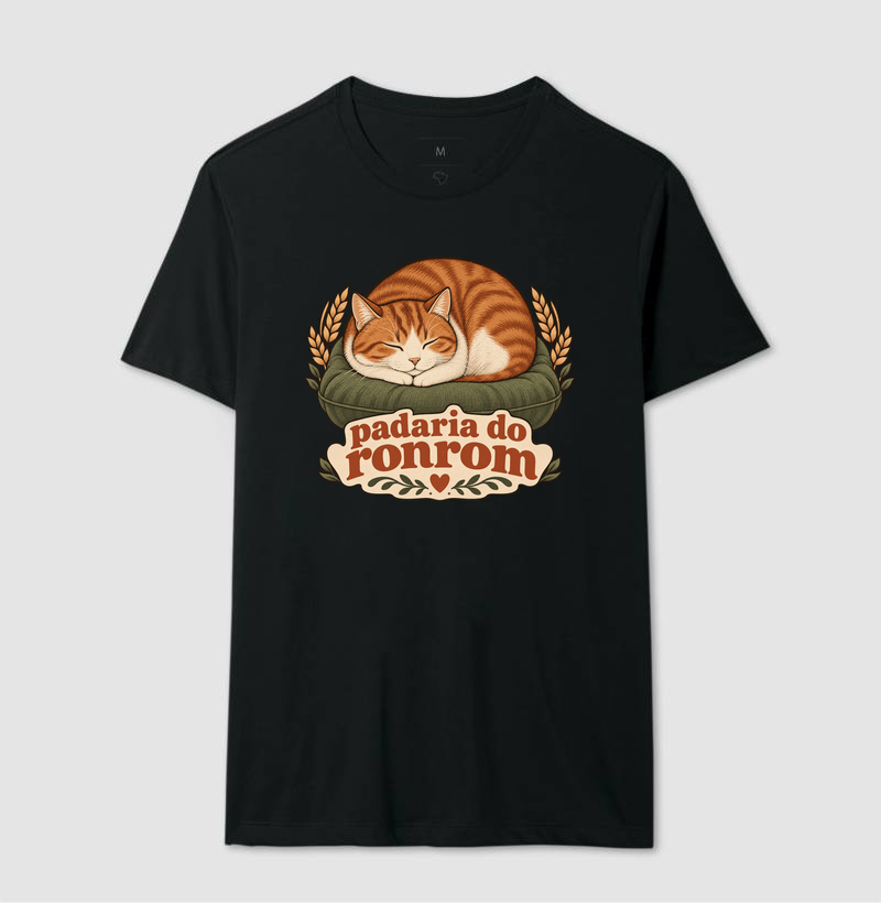 Camiseta Gato Pãozinho "padaria do ronrom" | Pelo & Pano - Imagem 2