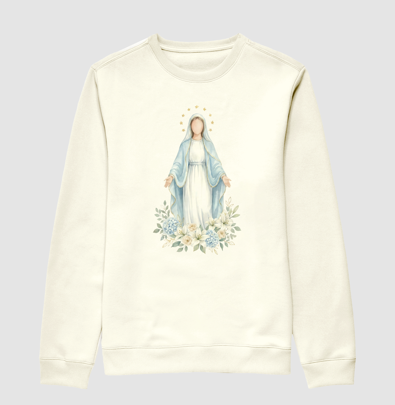 Nossa Senhora das Gracas Aquarela - Imagem 2