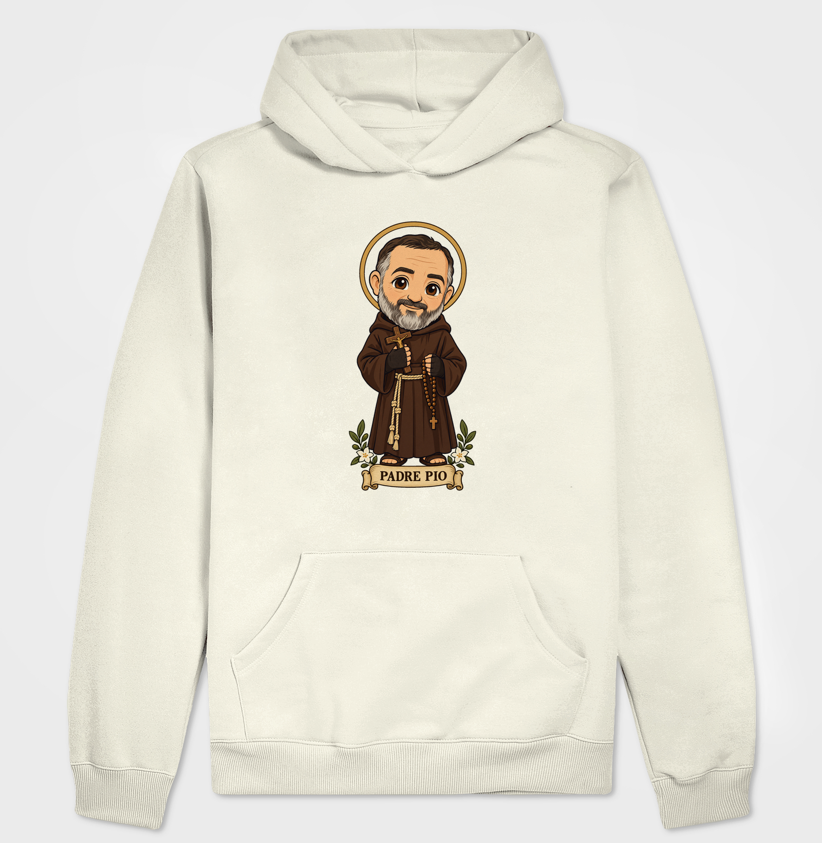 Padre Pio estilo chibi - Imagem 3