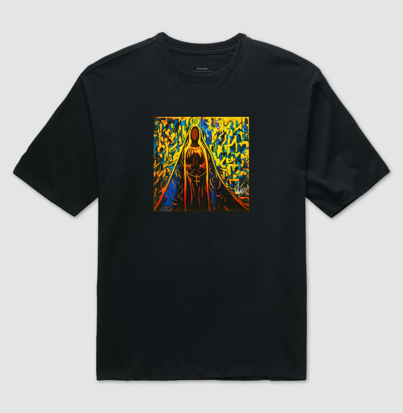 Camiseta Oversized Nossa Senhora Arte Sacra - Imagem 2