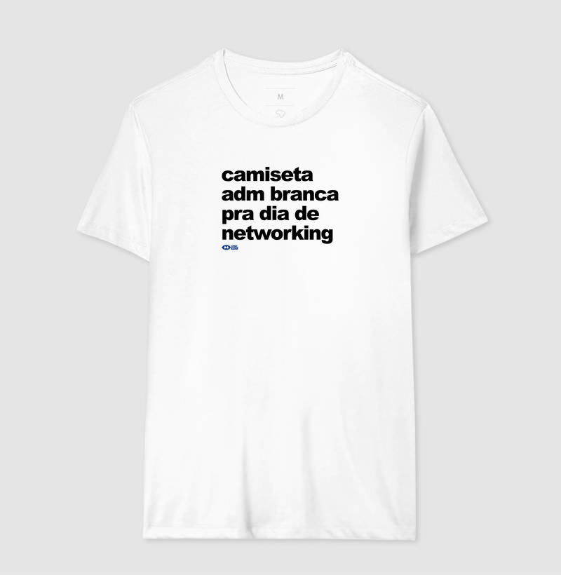 Camiseta branca para dia de networking - Imagem 2