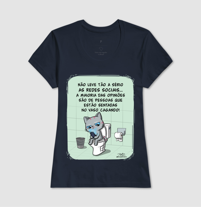 Camiseta Gato Sincero no Vaso - Imagem 7