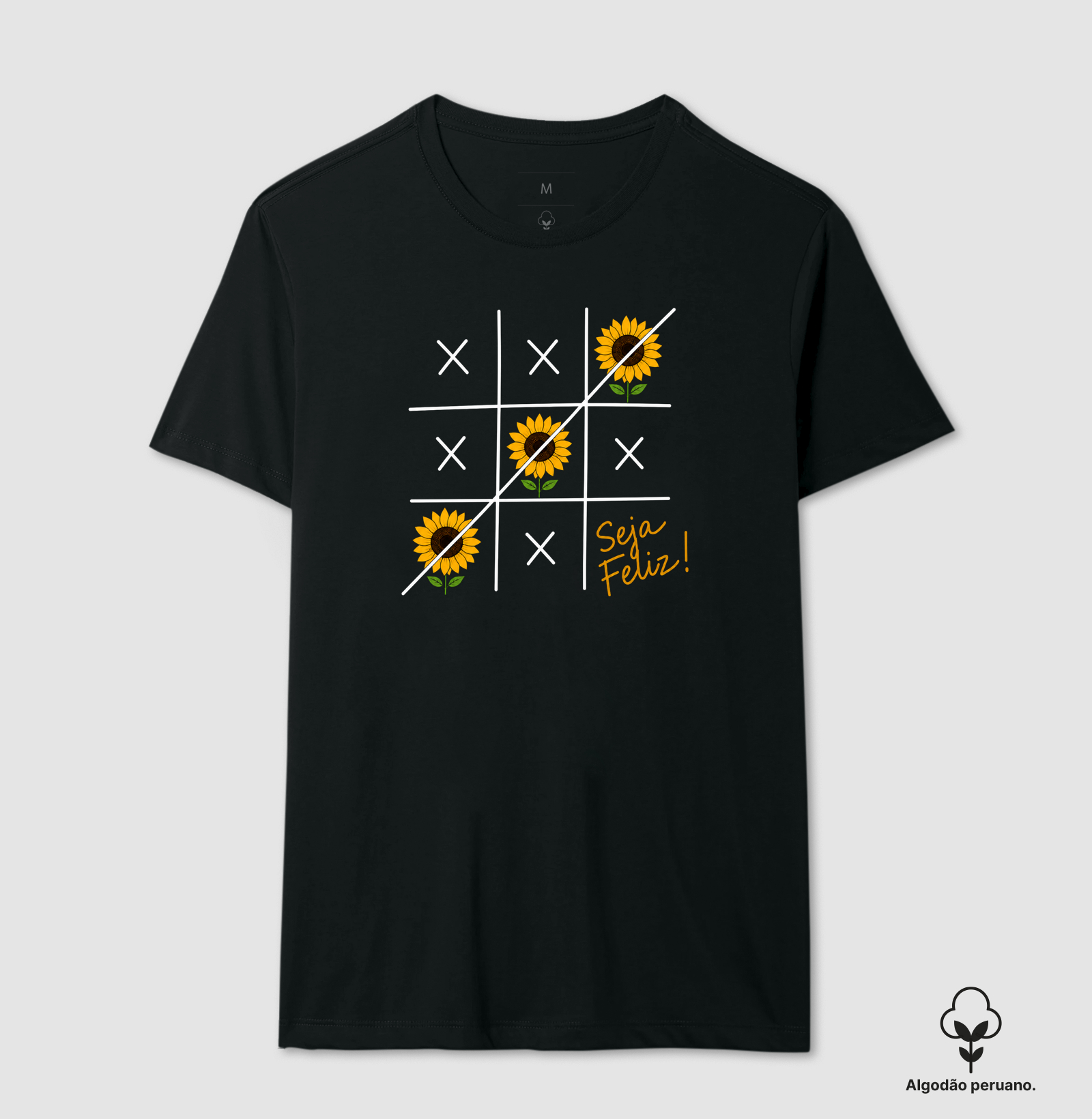 Camiseta Seja Feliz Girassol - Imagem 8