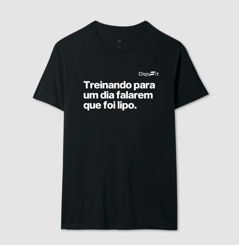 CAMISETA ACADEMIA TREINANDO PARA DIZEREM QUE FOI LIPO - Imagem 2