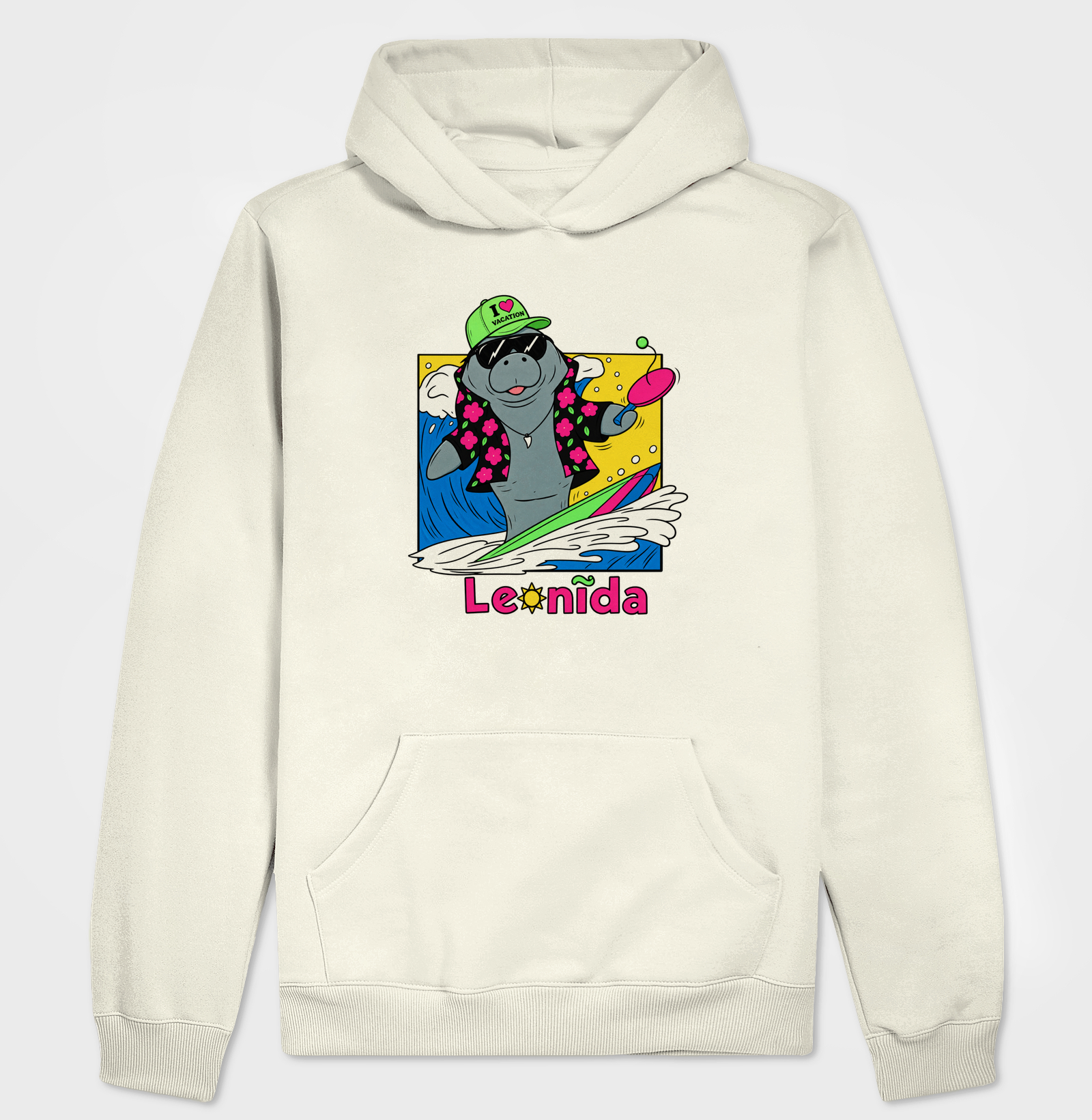 Hoodie Moletom GTA 6 Jason – Leonida Surf com Peixe Boi / Manatee - Imagem 3