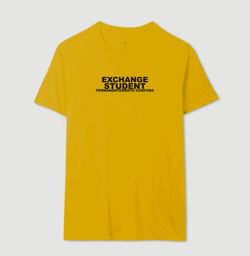 Camiseta Exchange Student, Permanentemente Confuso - Imagem 6