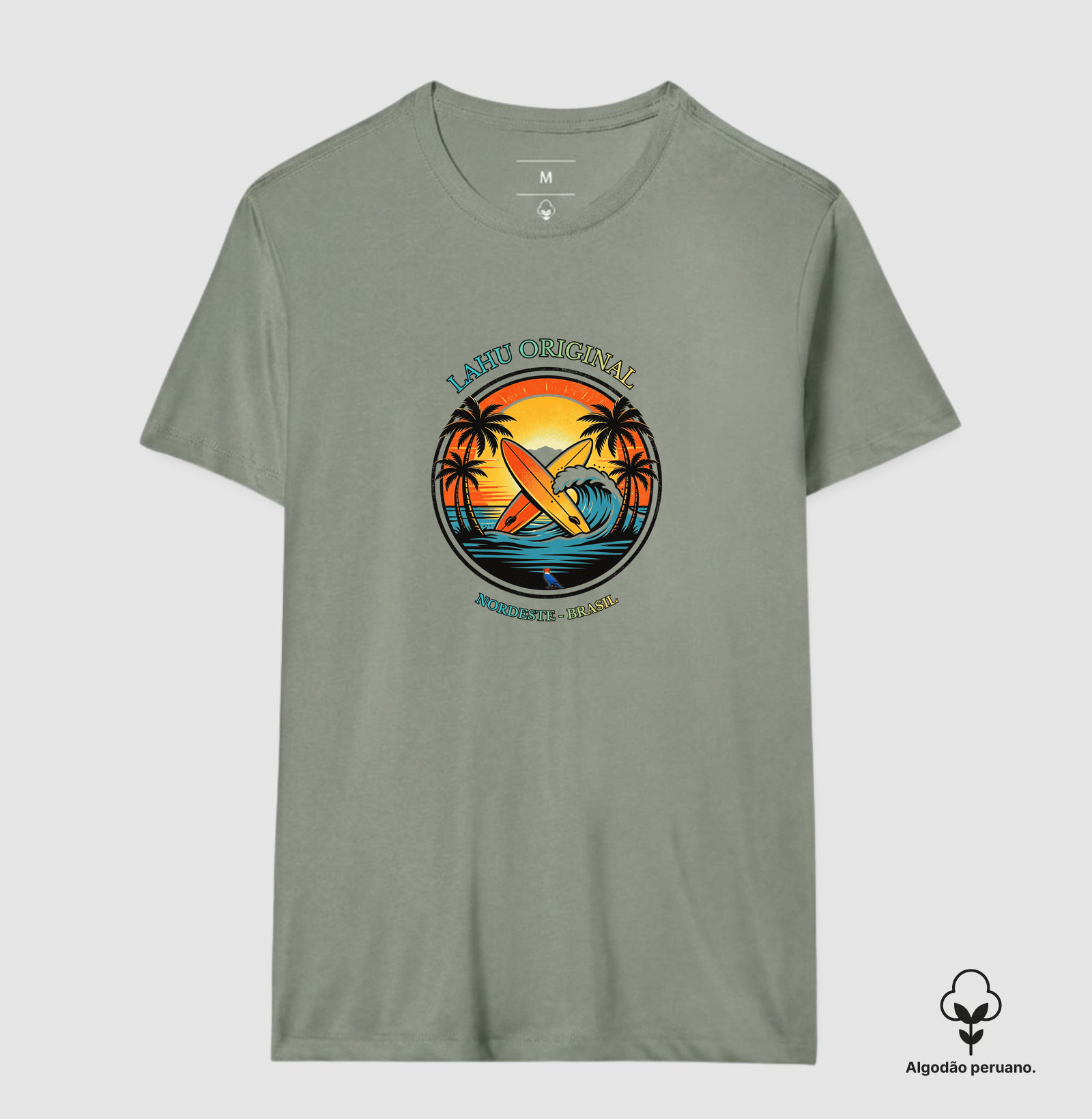 “Sinta a energia das ondas nordestinas com a estampa Lahu Original. Cores vibrantes, estilo surf e alma brasileira — feita para quem carrega o sol e o mar no coração. Vista o Nordeste, vista Lahu!” - Imagem 3