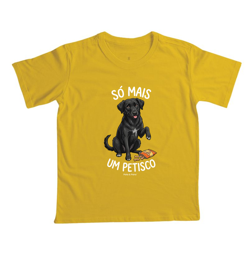 CAMISETA INFANTIL VIRA-LATA PRETO PETISCO - Imagem 3