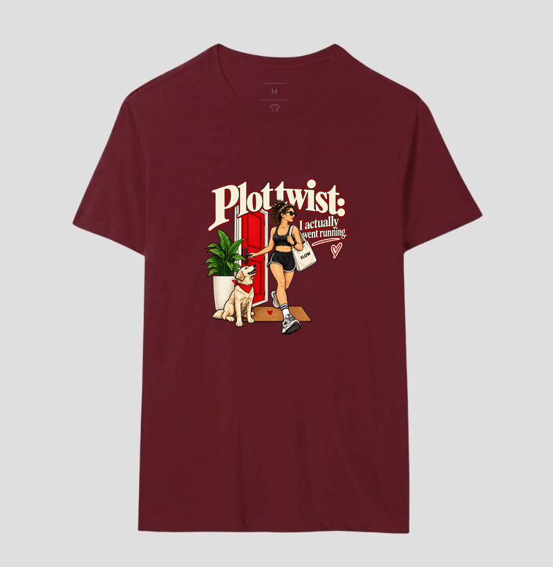 Camiseta Corrida - Plot Twist: I Actually Went Running - Imagem 18