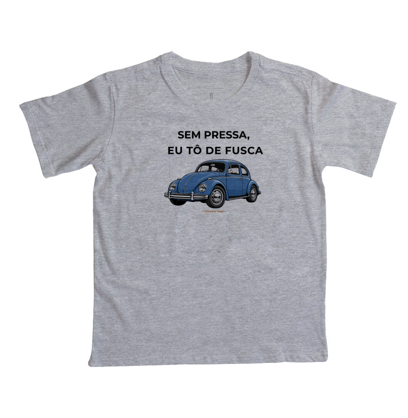 Sem pressa, eu tô de fusca - Azul médio acinzentado - Imagem 7