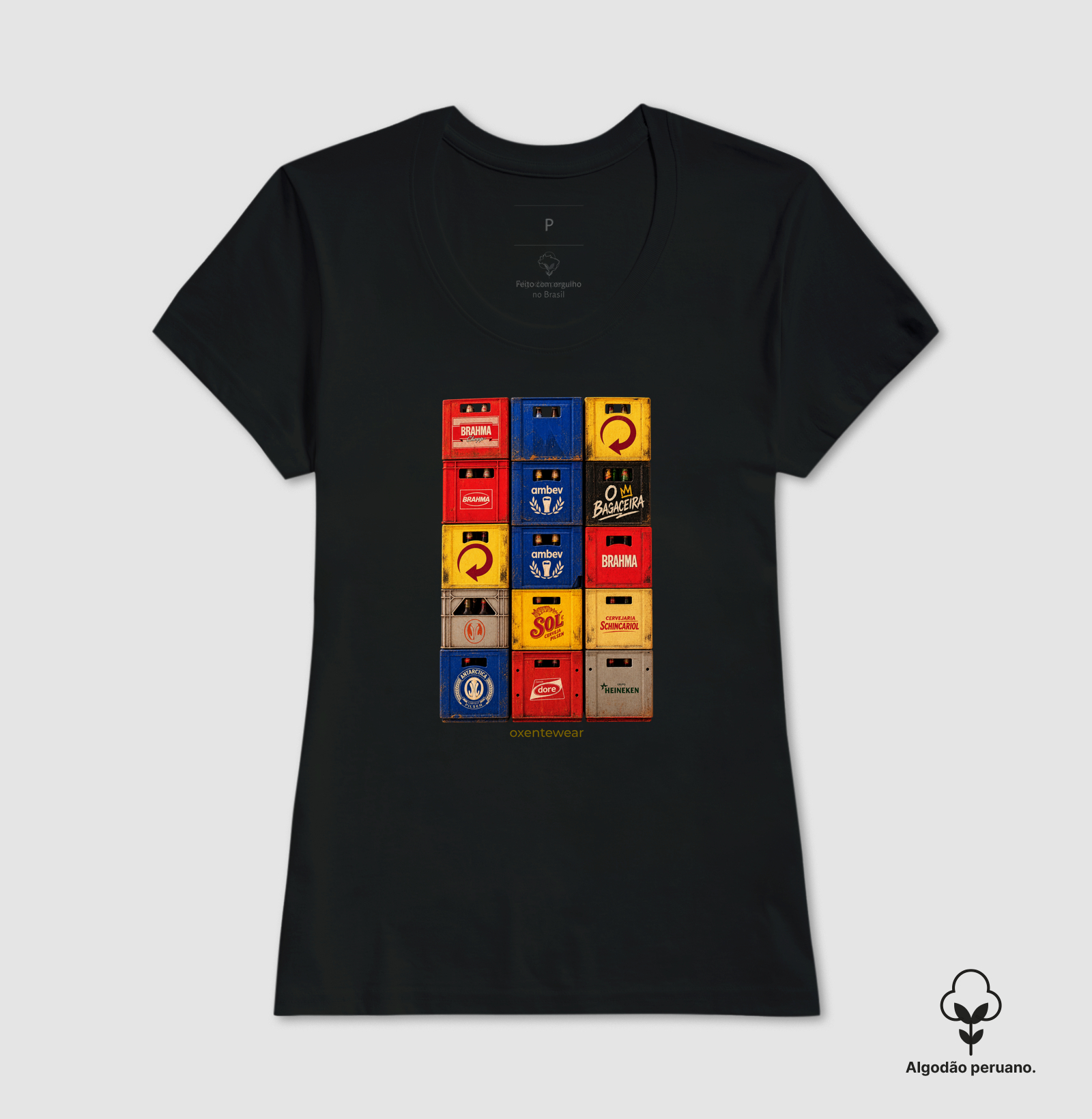 Camiseta Caixas de Cerveja ( O bagaceira )  OxenteWear - Imagem 2